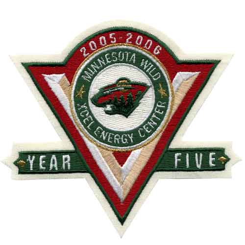 Minnesota Wild 5th Anniversary Patch (2005-06) 