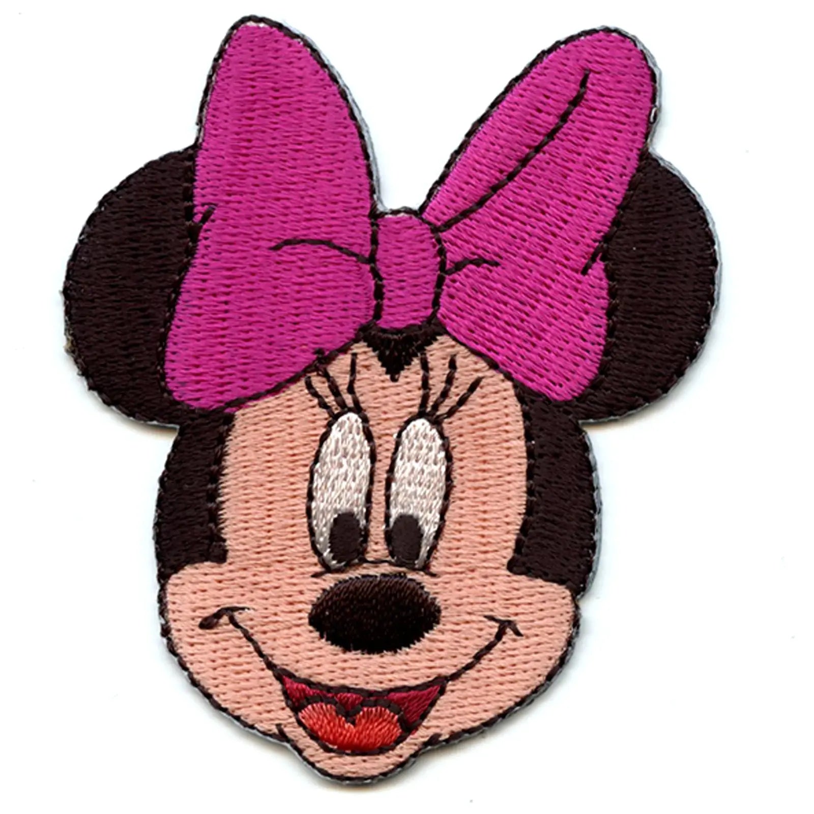 1 PC - 2 ⁵³/₆₄” Disney Minnie Mouse Iron On Embroidered Patches Appliqués