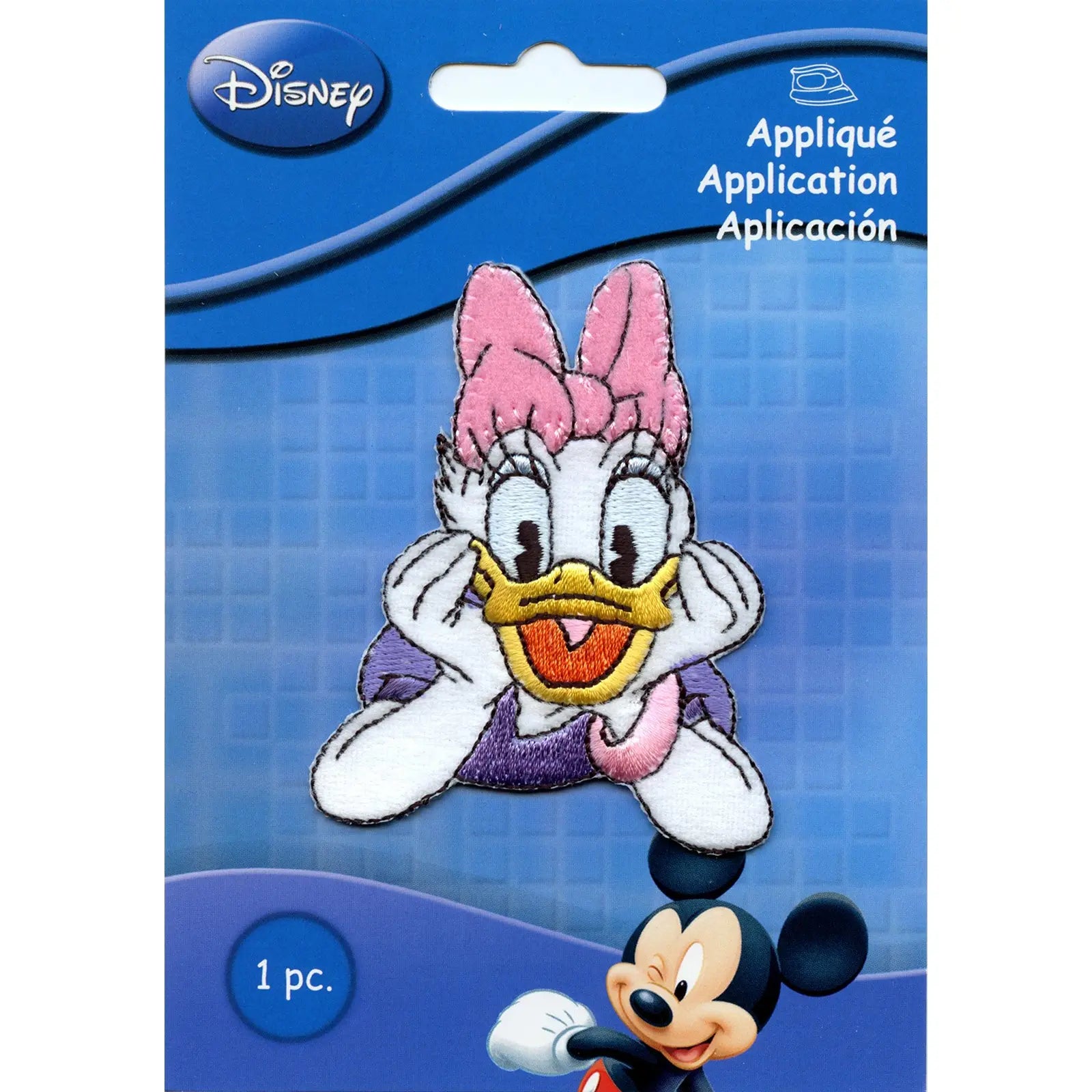 Disney Daisy Duck Portrait Iron on Embroidered Applique Patch