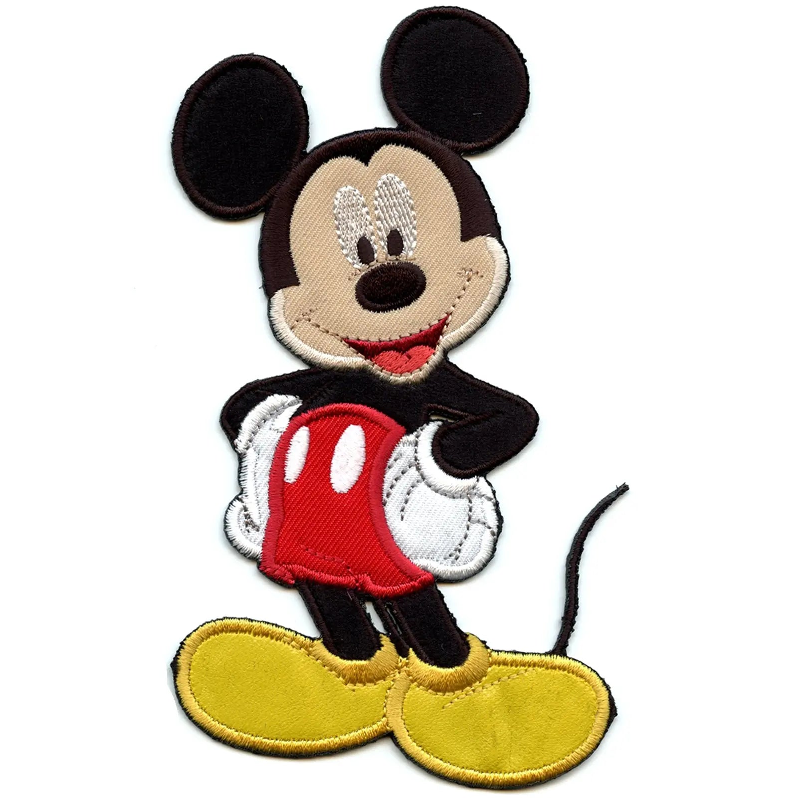 Iron on patches - Mickey Mouse 90 Years 02 Mickey nineties special Edition  Disney - red - 6,5 x 6,5 cm - Application Embroided badges | Catch the