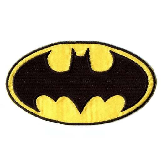Dc Comics Batman Logo Iron on Embroidered Applique Patch - Medium