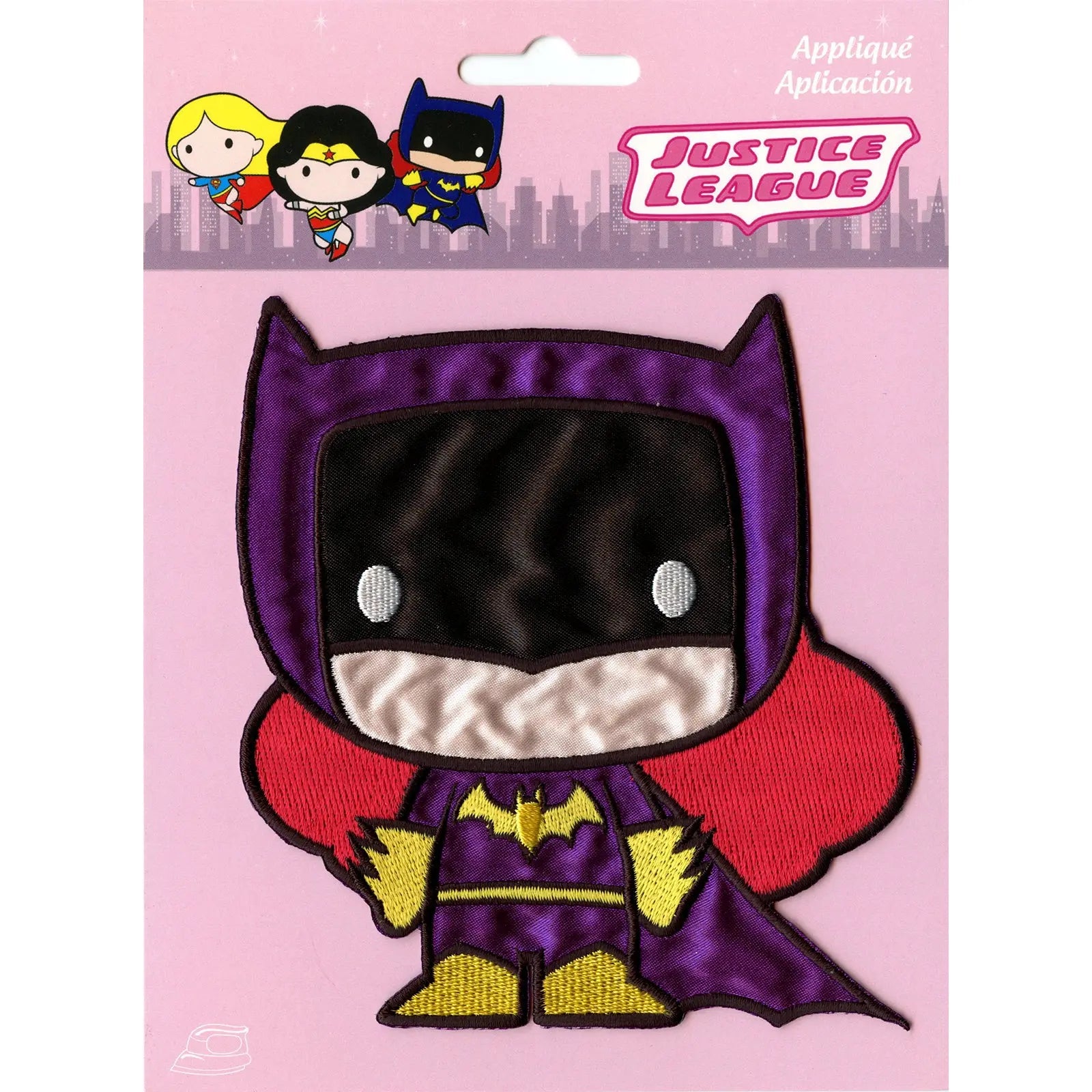 DC Comics Purple Batgirl Emoji Embroidered Iron on Applique Patch