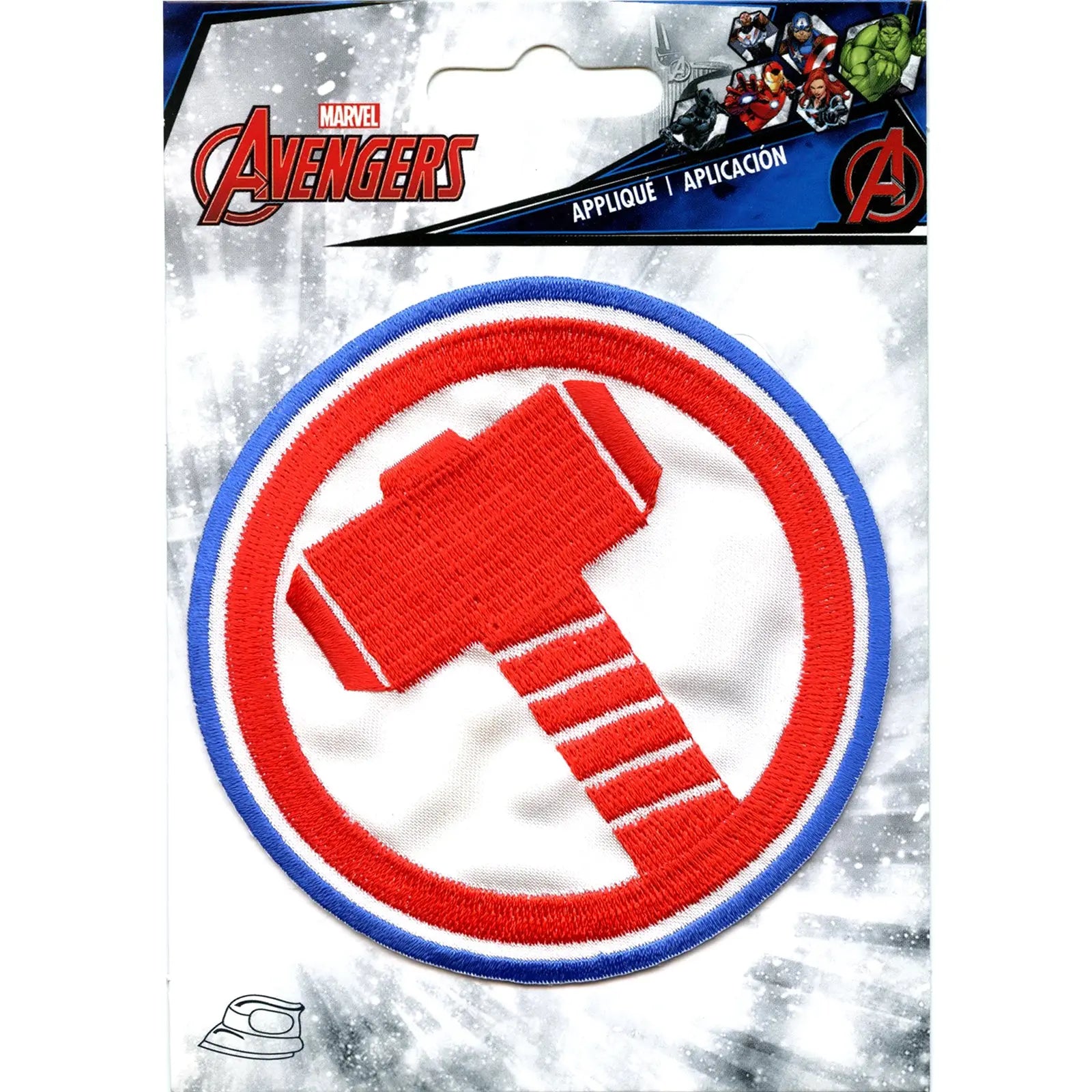 Marvel Avengers Thor's Hammer Logo Iron on Applique Patch 
