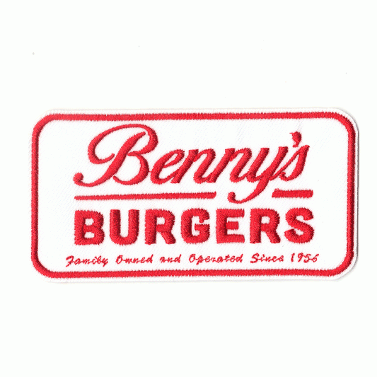 Stranger Things Benny's Burgers Restaurant Logo Iron On Patch 