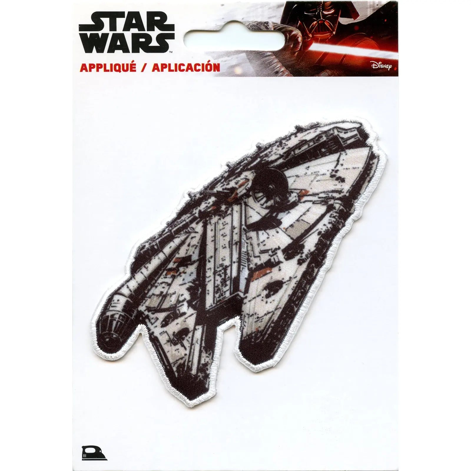 Star Wars Millennium Falcon Iron on Applique Patch