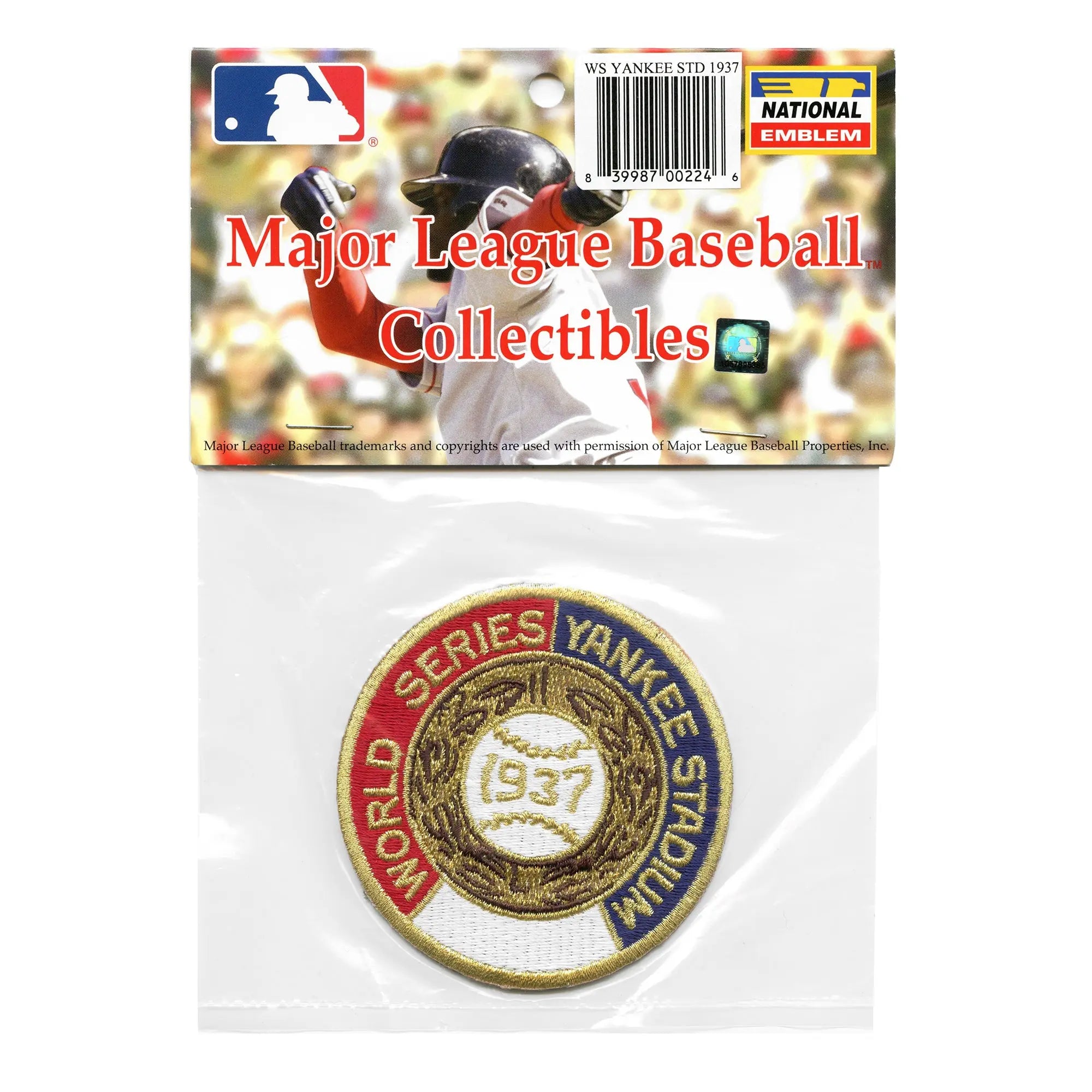 1937 New York Yankees MLB World Series Championship National Emblem Jersey Patch