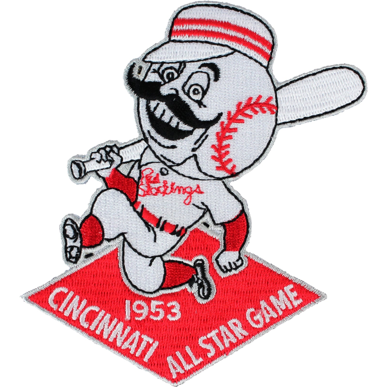 1977 ERA CINCINNATI REDS MLB BASEBALL VINTAGE 3 ROUND TEAM LOGO PATCH