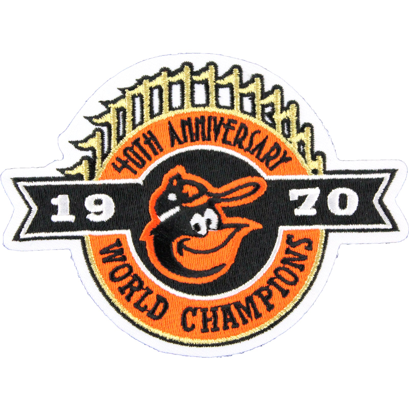 1970 World Champions 40th Anniversary Baltimore Orioles Jersey Patch –  Patch Collection