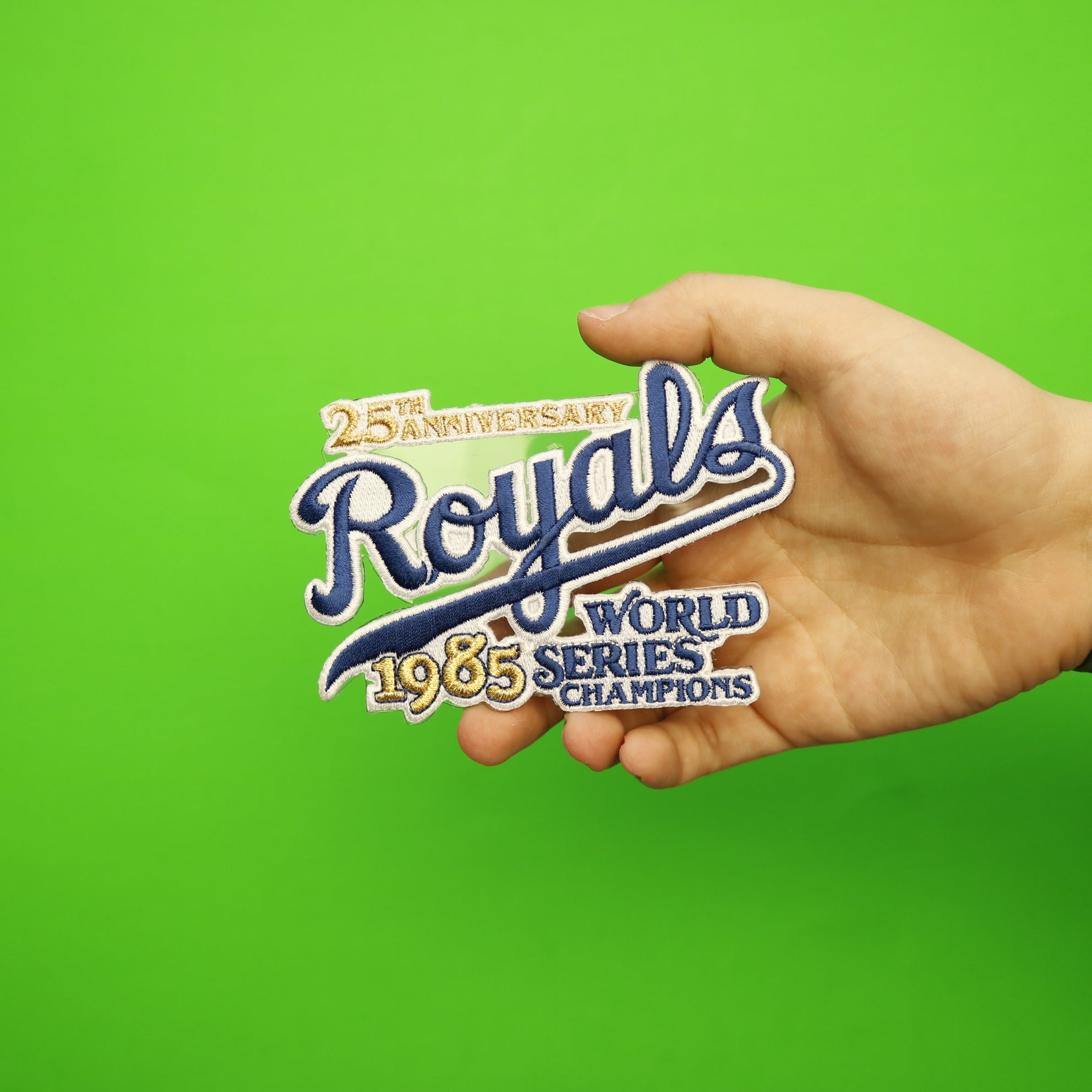 1985 MLB World Series Champions 25th Anniversary Kansas City Royals Jersey Patch