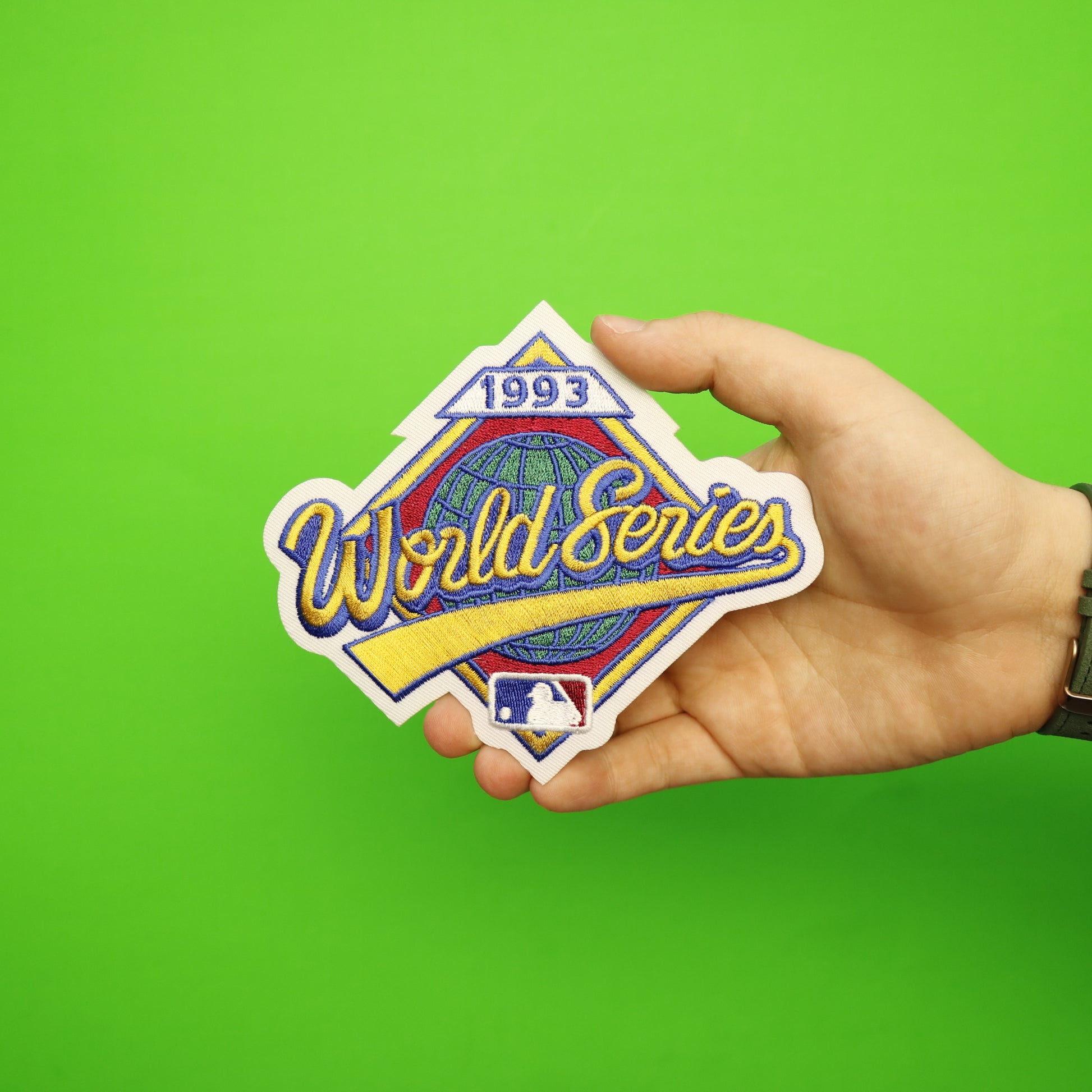 1993 MLB World Series Logo Jersey Patch Philadelphia Phillies vs. Toronto Blue Jays 