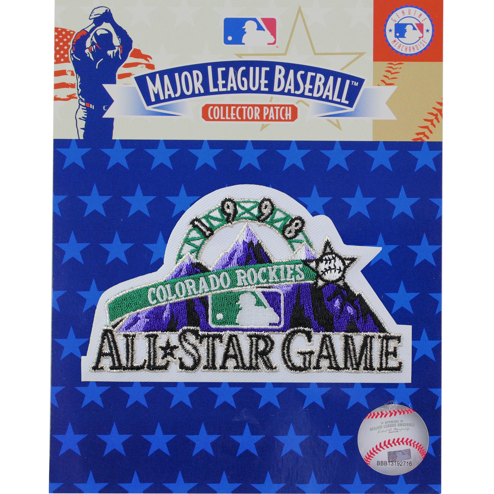 1998 MLB All Star Game Colorado Rockies Jersey Patch