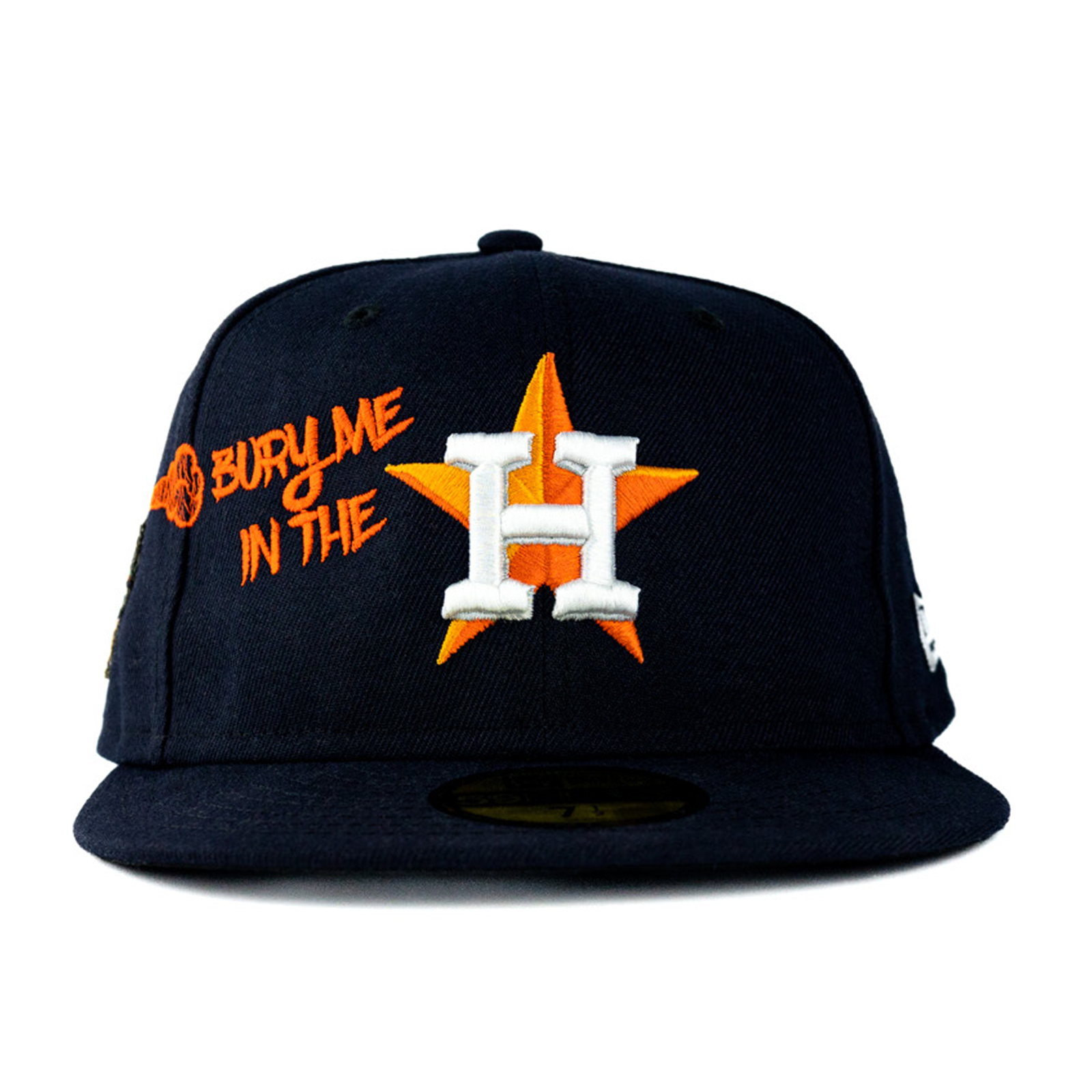 Limited Edition Custom Houston Astros Fitted Hat - Navy 8