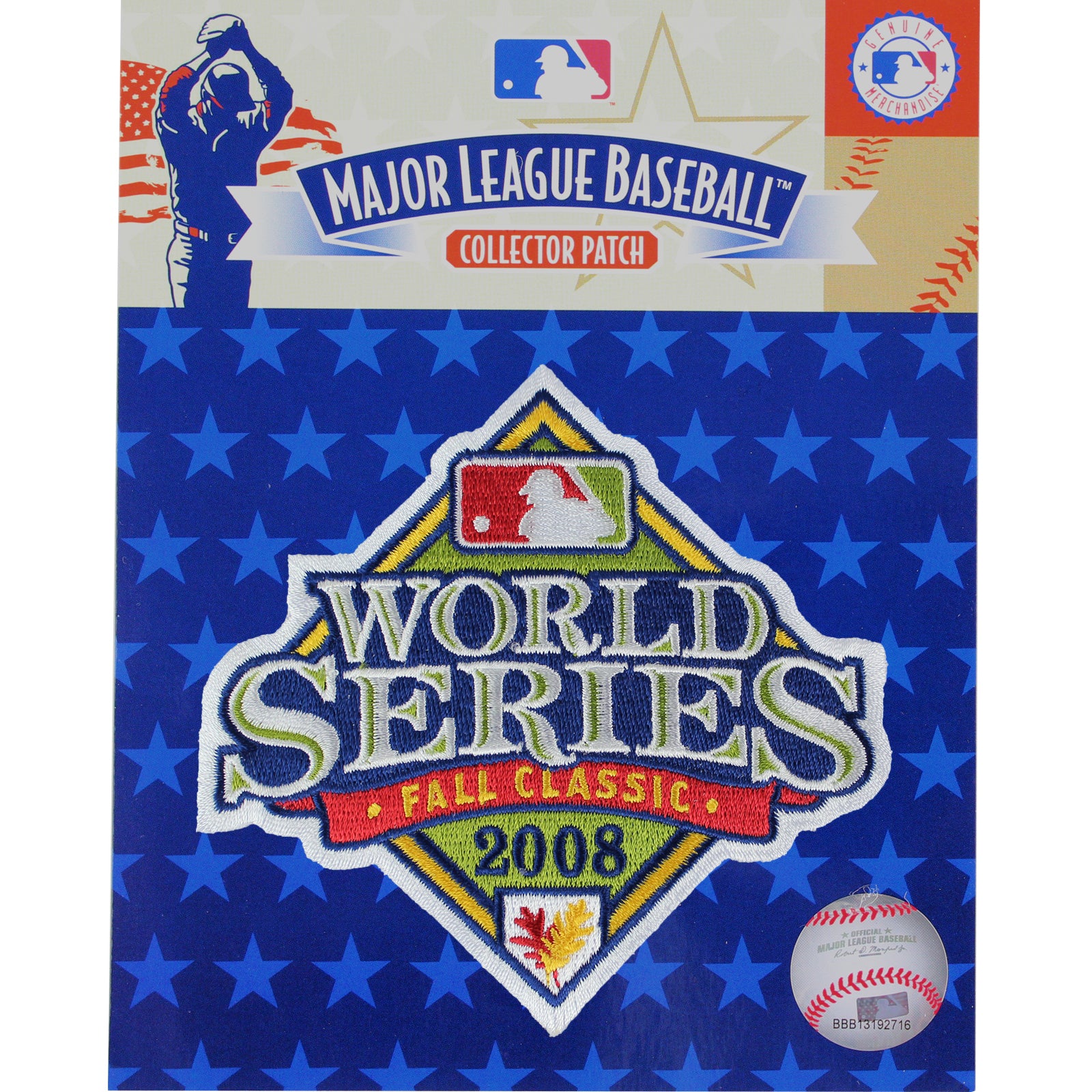 MLB 4.5 x 3.5 2008 World Series Patch