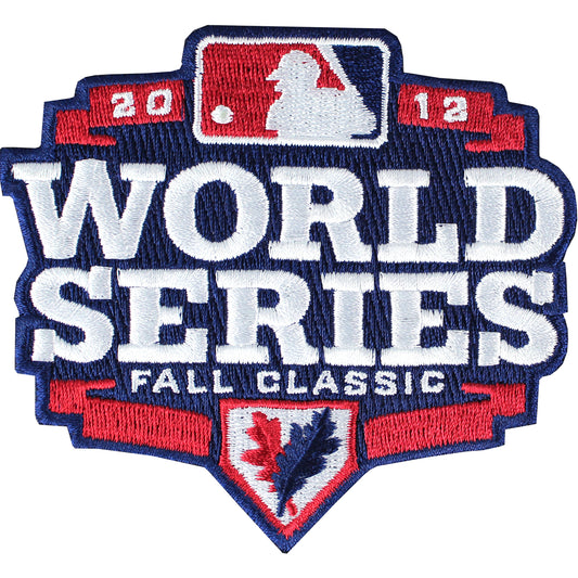 2012 MLB World Series Logo Jersey Sleeve Patch Fall Classic Detroit Tigers vs. San Francisco Giants 