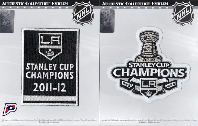2012 NHL Stanley Cup Final Champions Los Angeles Kings Banner Jersey Patch