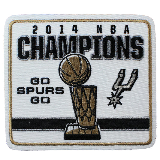 2014 NBA Finals Champions Championship San Antonio Spurs Patch "Go Spurs Go" 