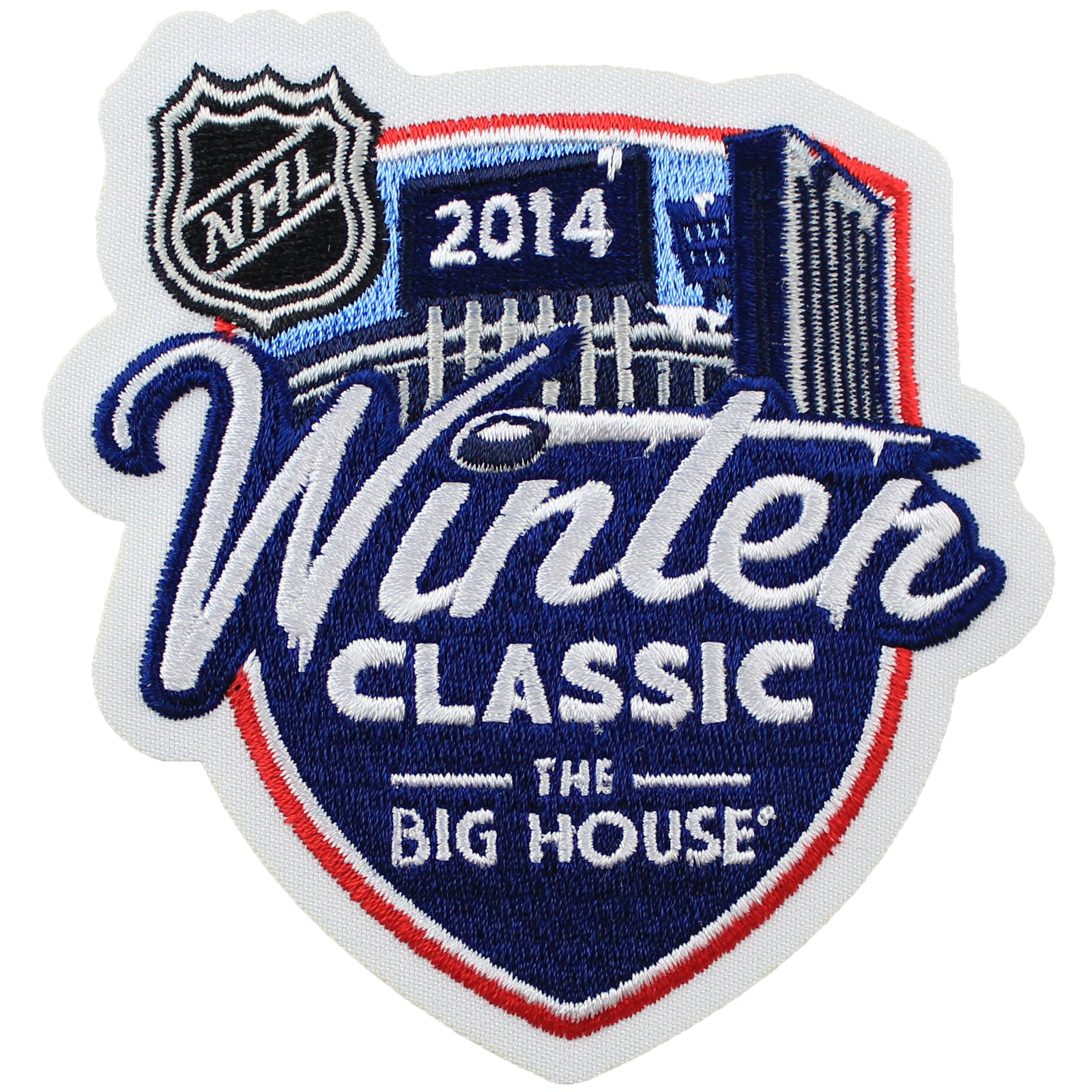  2014 NHL Winter Classic Game Logo Jersey Patch THE BIG HOUSE  Detroit Red Wings Vs Toronto Maple Leafs