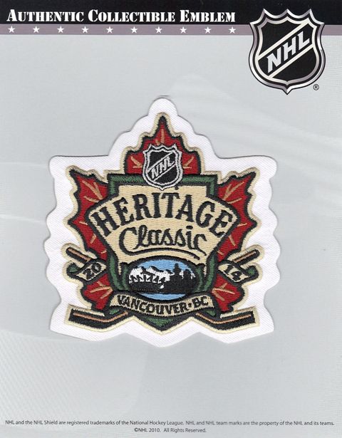 2014 NHL Heritage Classic Game Logo Patch (Vancouver Canucks vs. Ottawa Senators)