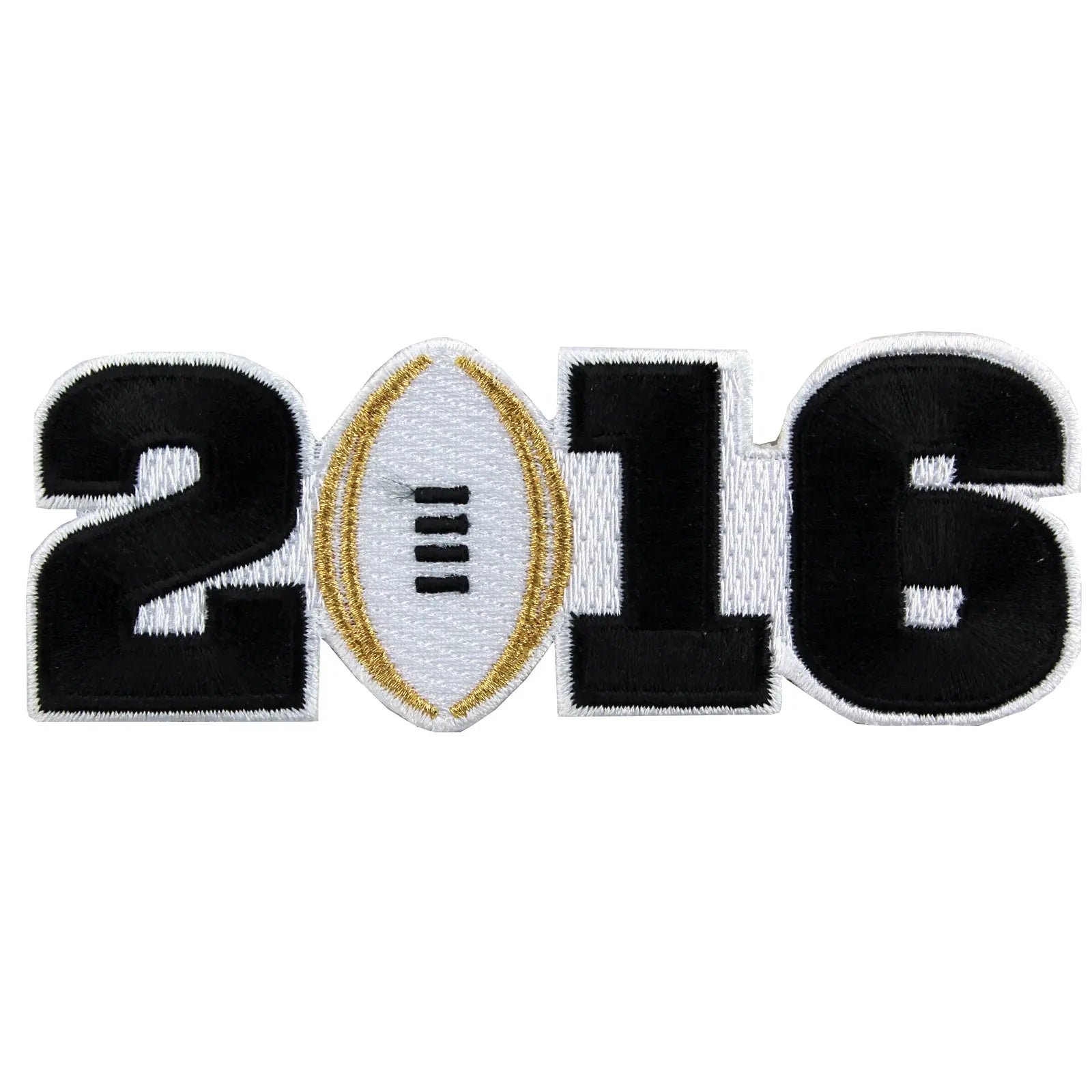 2016 College National Championship Bowl Game Alabama Crimson Tide vs. Clemson Tigers Jersey Patch (White)