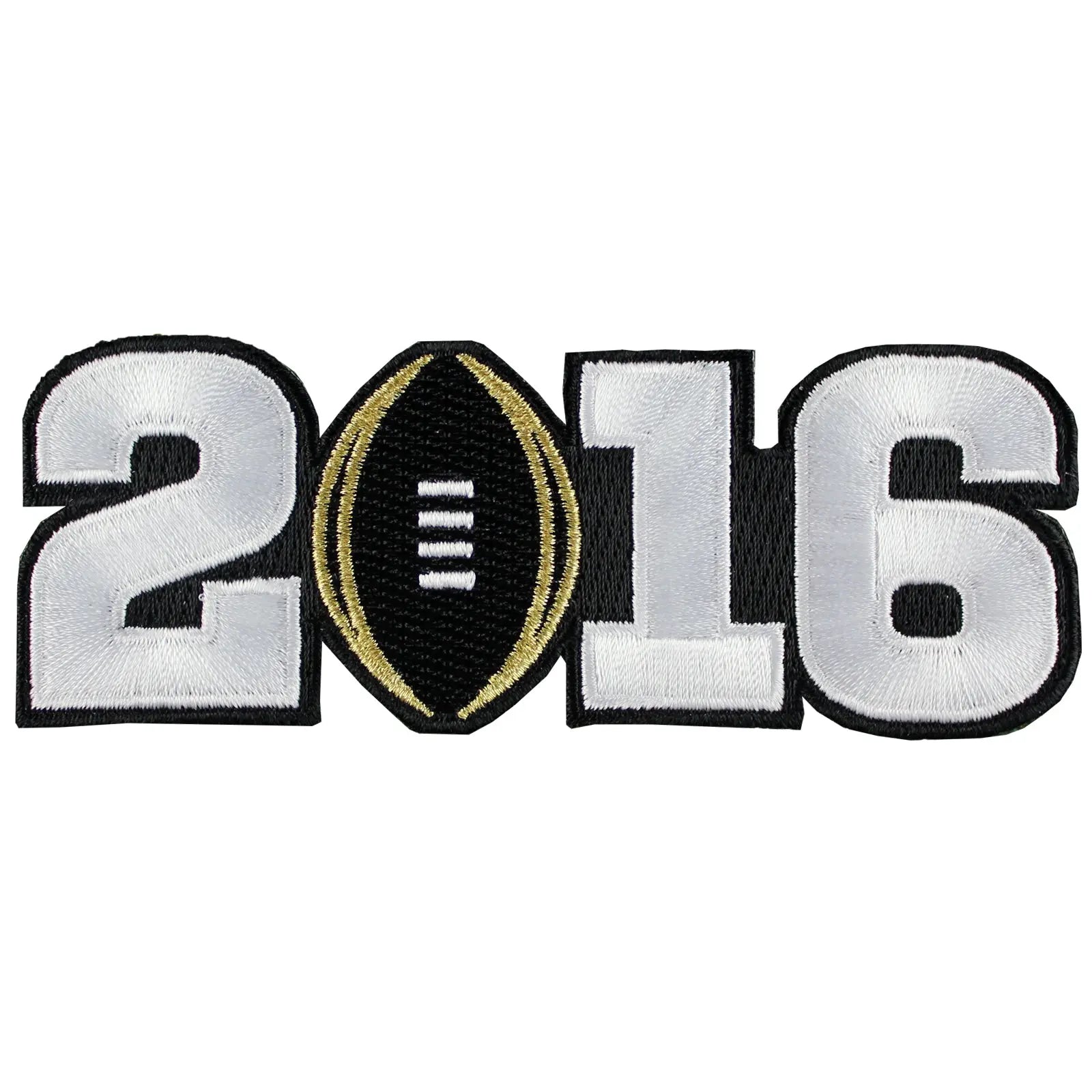 2016 College National Championship Bowl Game Alabama Crimson Tide vs. Clemson Tigers Jersey Patch (Black)