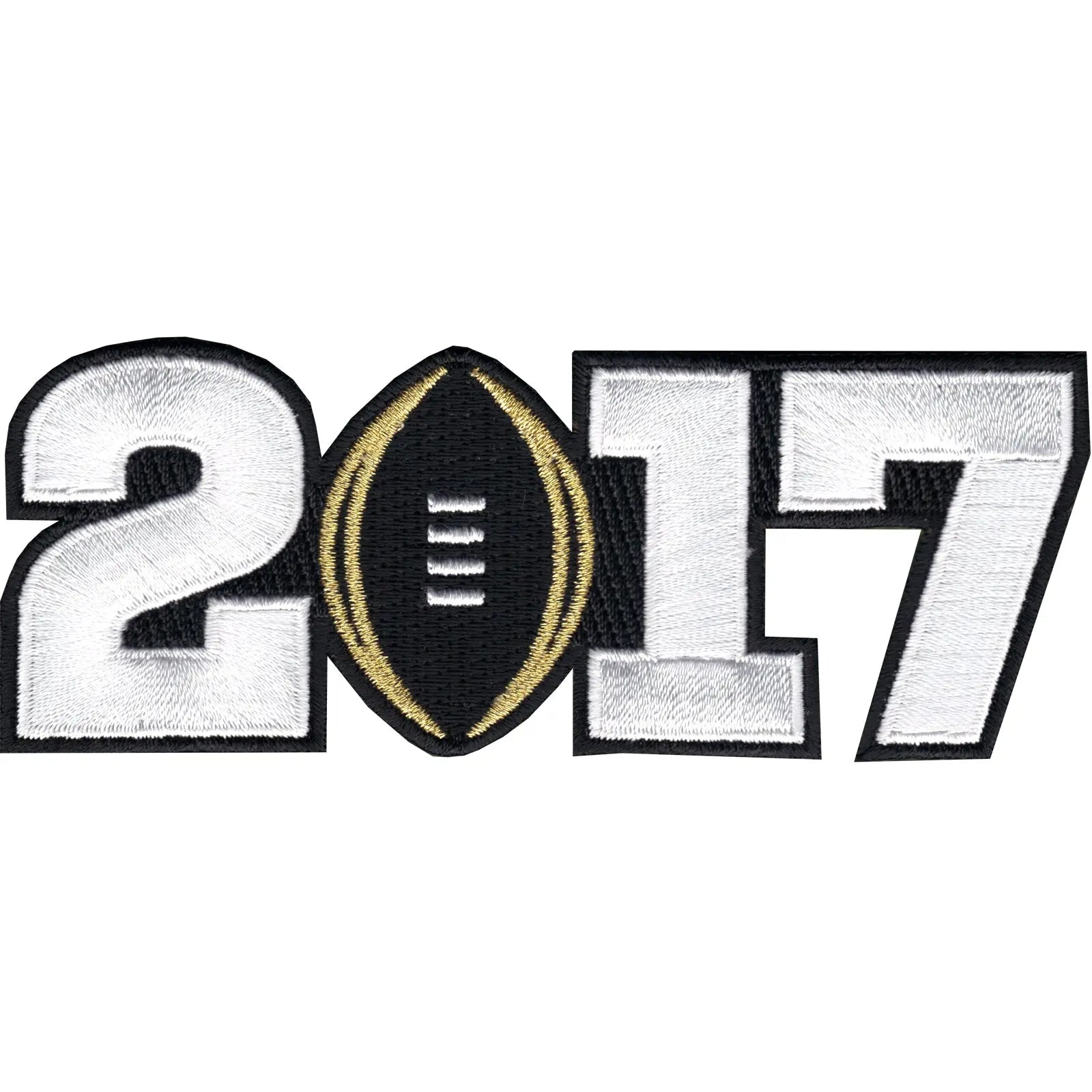 2017 College National Championship Playoff Game Jersey Patch Black Alabama Clemson