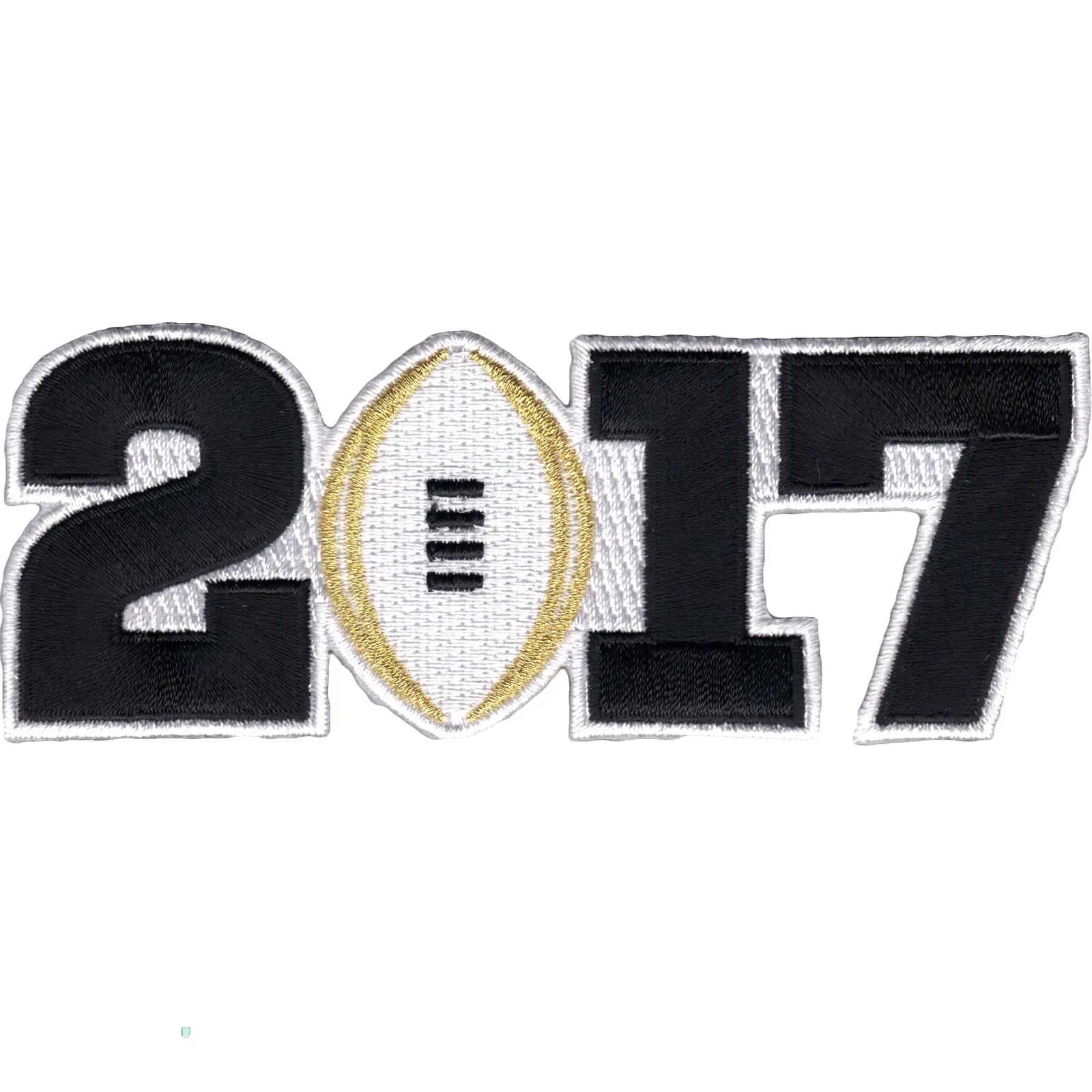 2017 College National Championship Playoff Game Jersey Patch White Alabama Clemson
