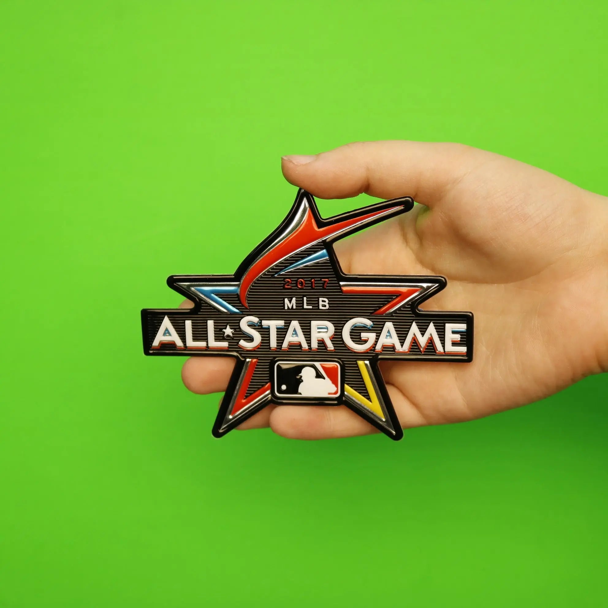 2017 MLB All Star Game Miami Marlins On-Field Emboss Tech Sleeve Patch