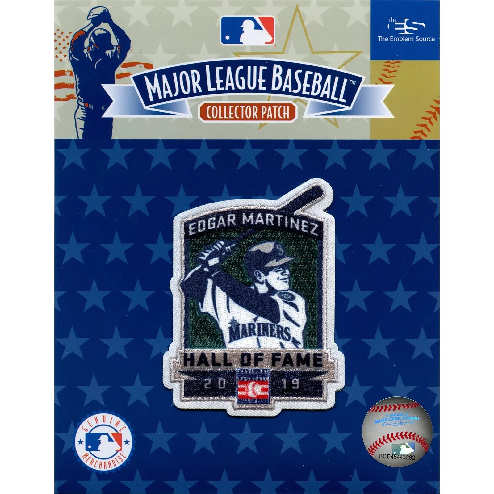 2019 National Hall Of Fame Induction Edgar Martinez Patch