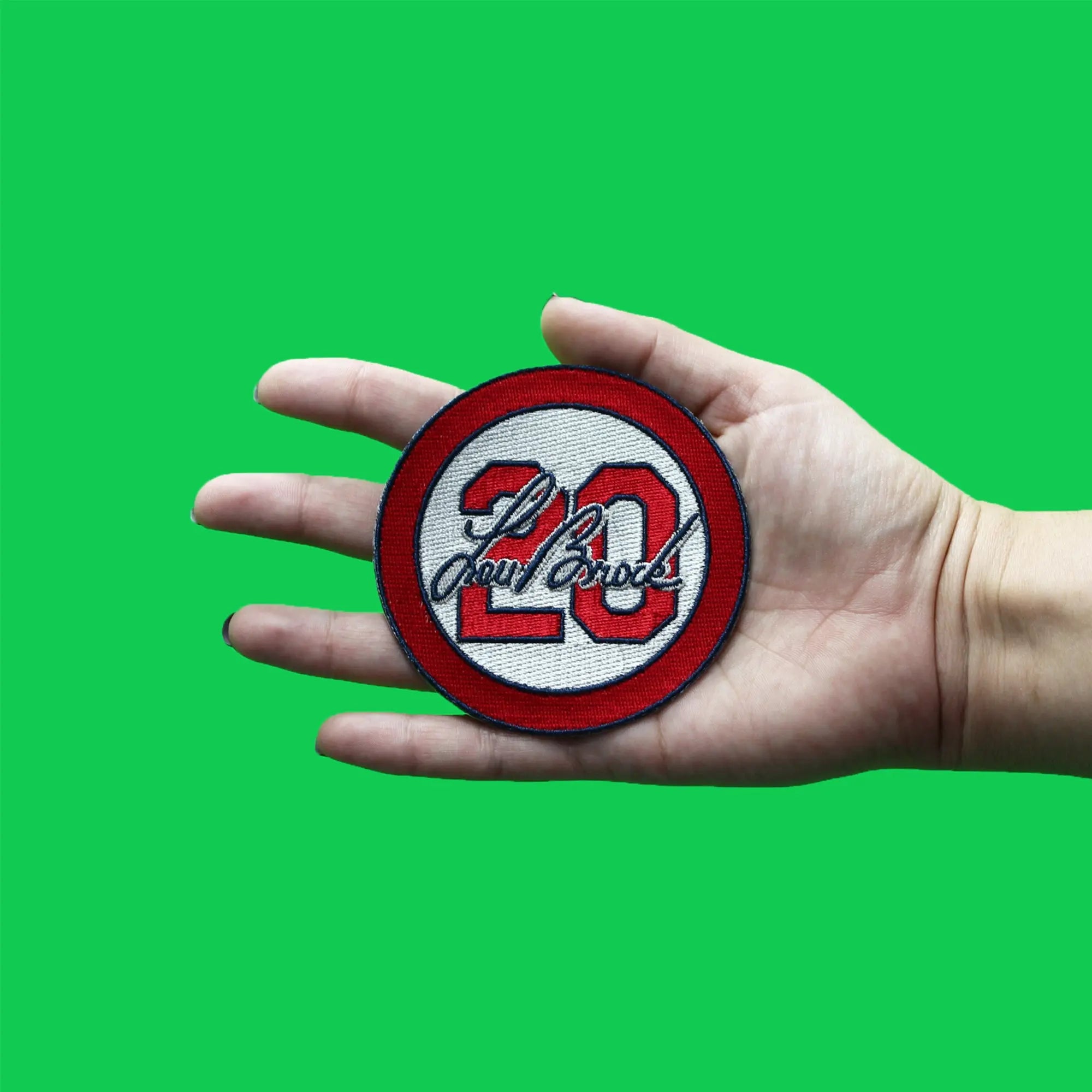 2020 Lou Brock #20 St Louis Cardinals Silver Memorial Patch