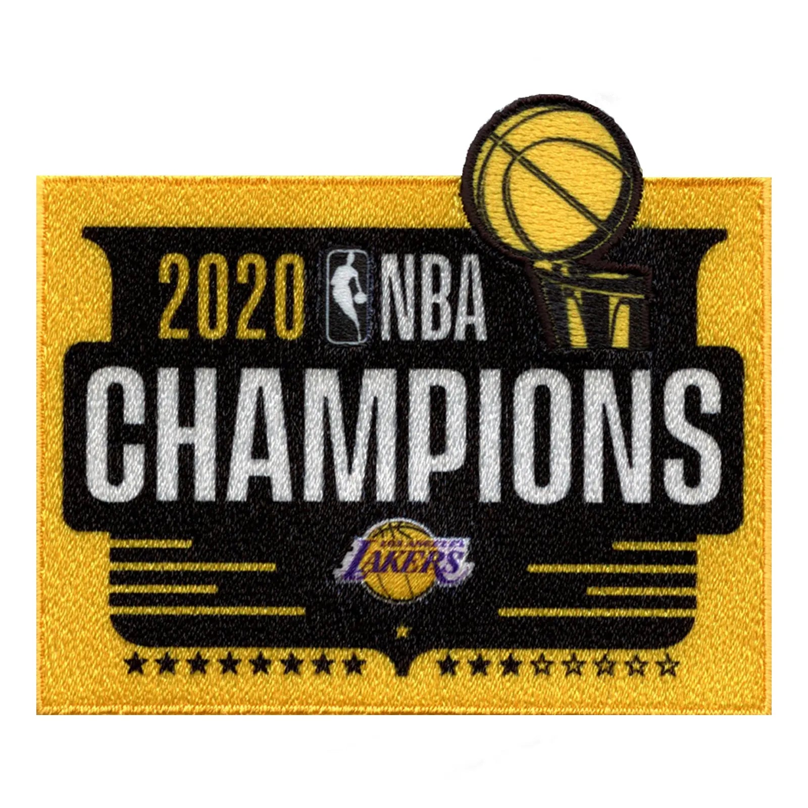 2020 NBA Finals Champions Los Angeles Lakers Trophy Square Patch