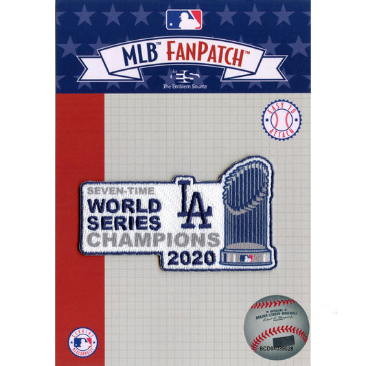2020 MLB Seven-Time World Series Champions Los Angeles Dodgers Trophy Patch 