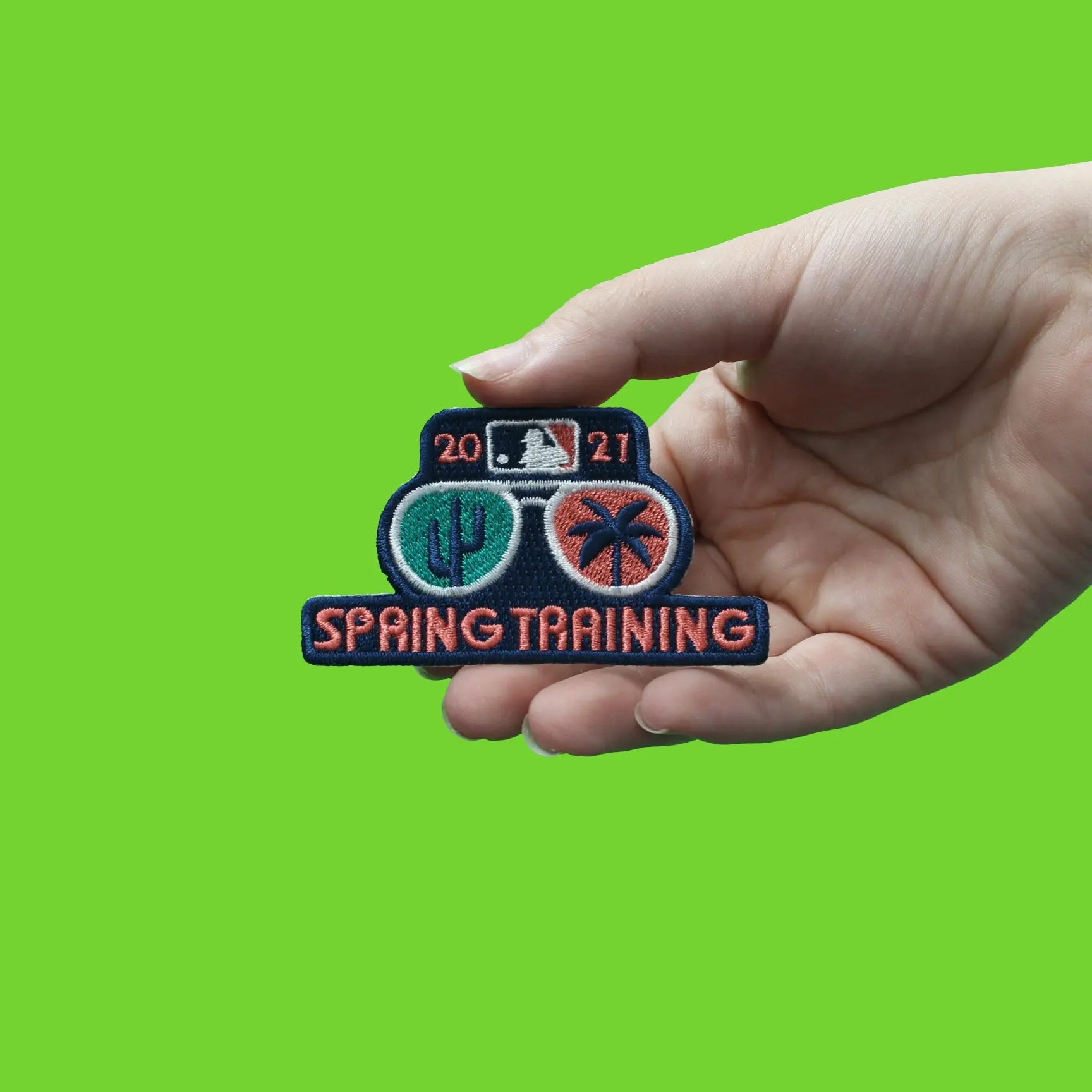 2021 MLB Spring Training Glasses Jersey Embroidered Patch