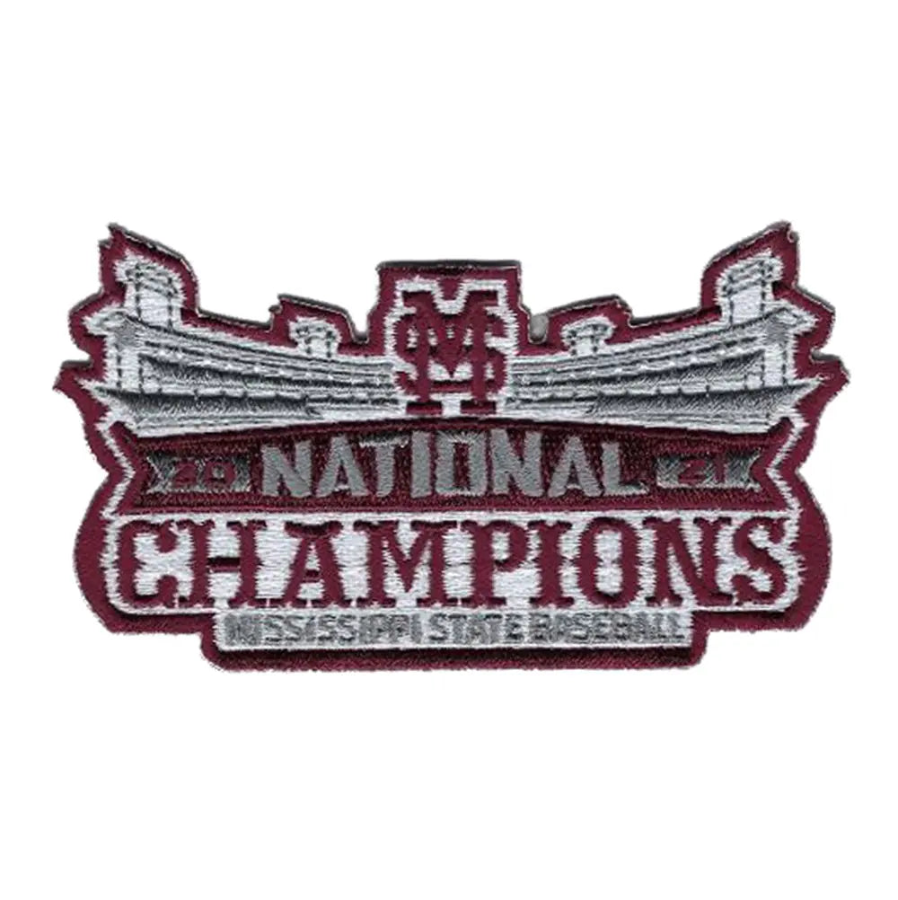 2021 Mississippi State College National Champions Patch Embroidered Iron On