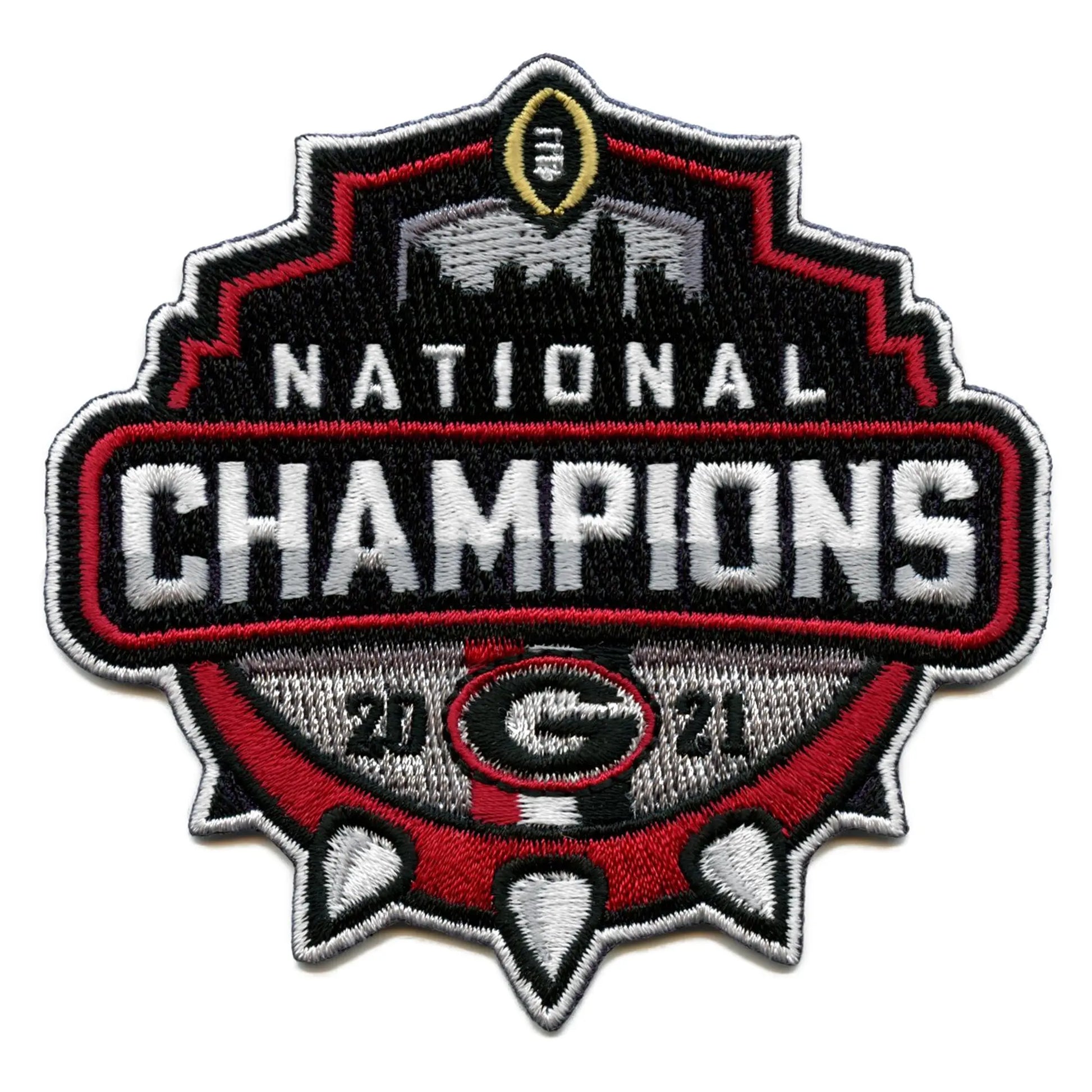 2021 College National Champions Georgia Bulldogs Football Patch 