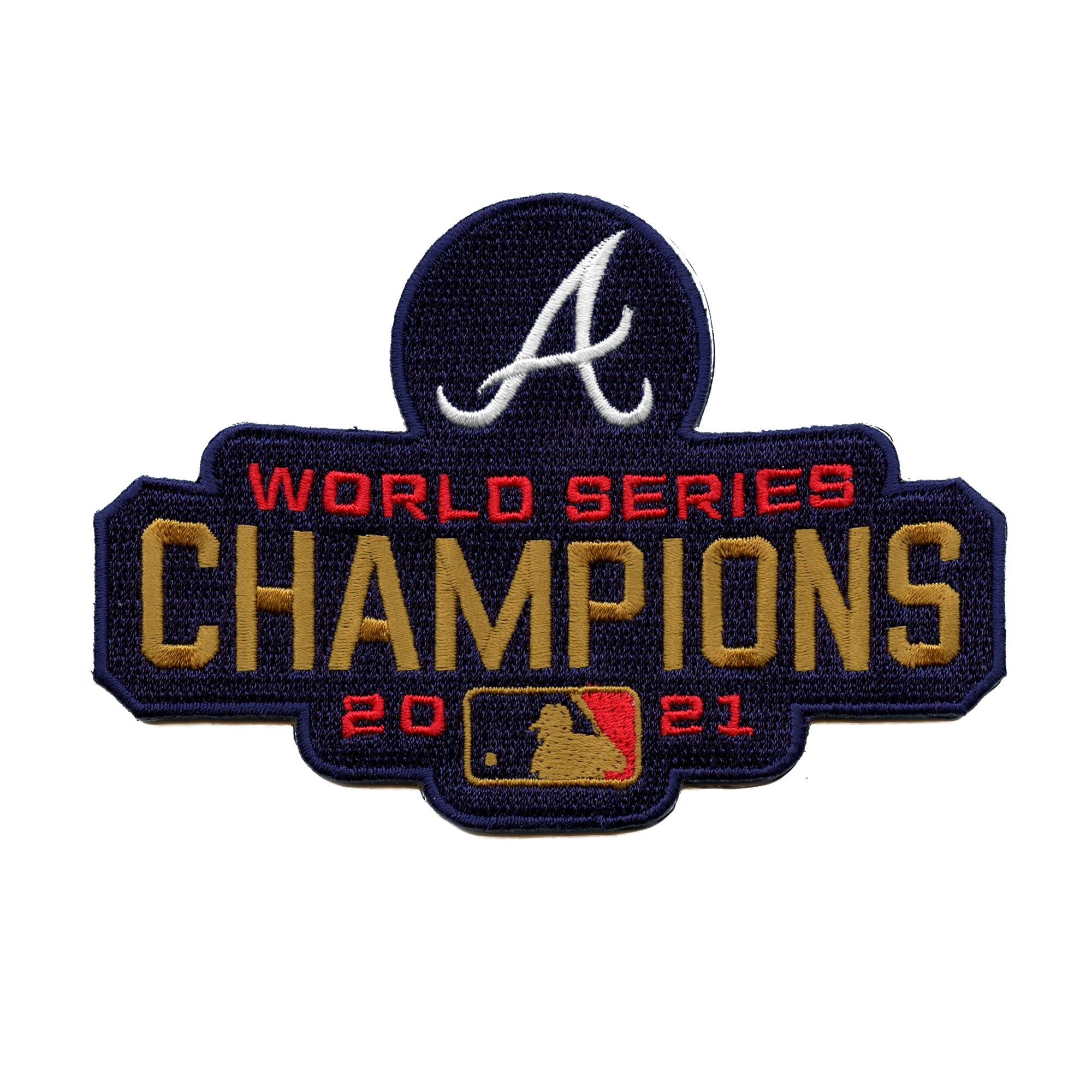 Atlanta Braves 2021 World Series Champions Gold Ceremony Jersey Patch