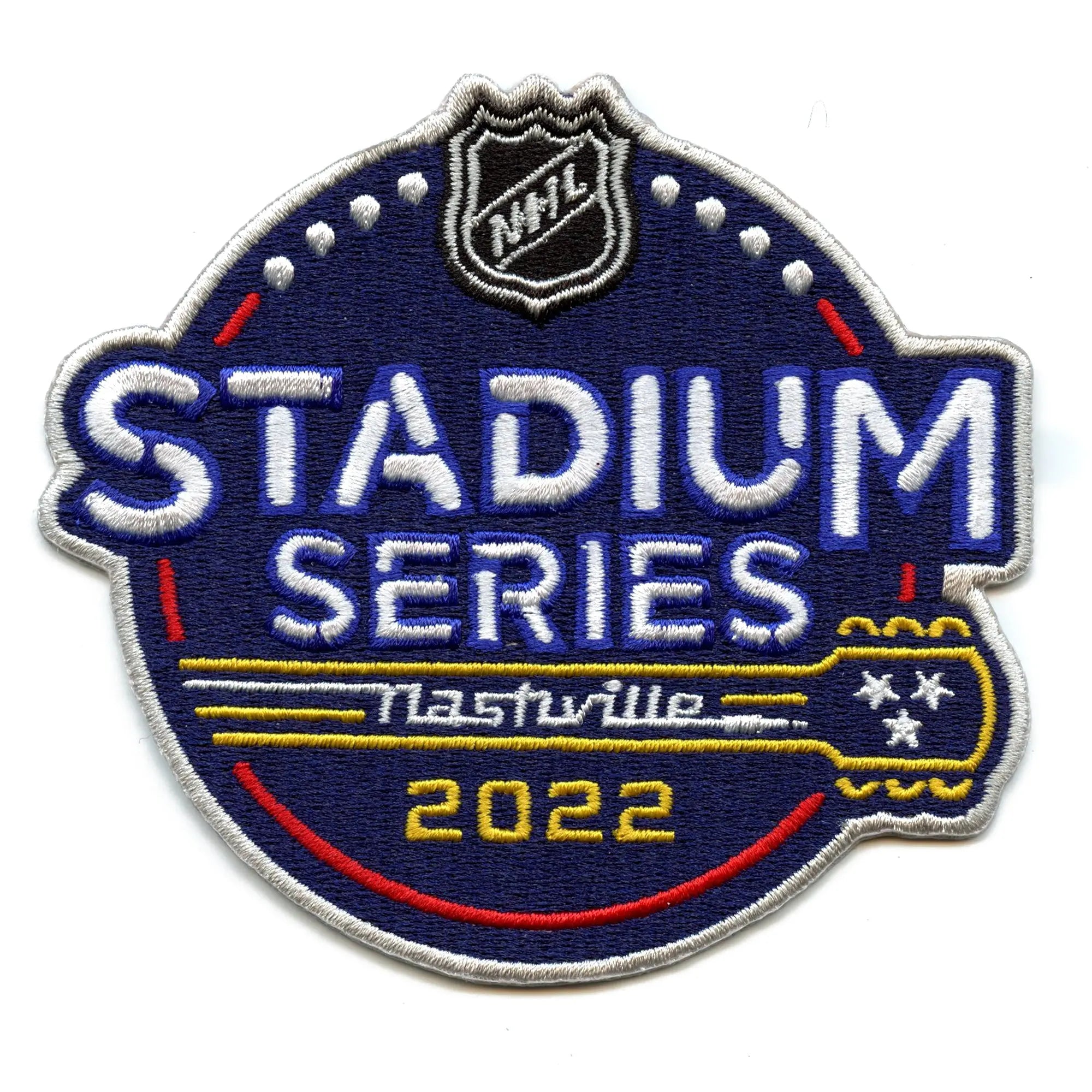2022 Official NHL Stadium Series Game Jersey Patch Nashville Predators Tampa Bay Lightning