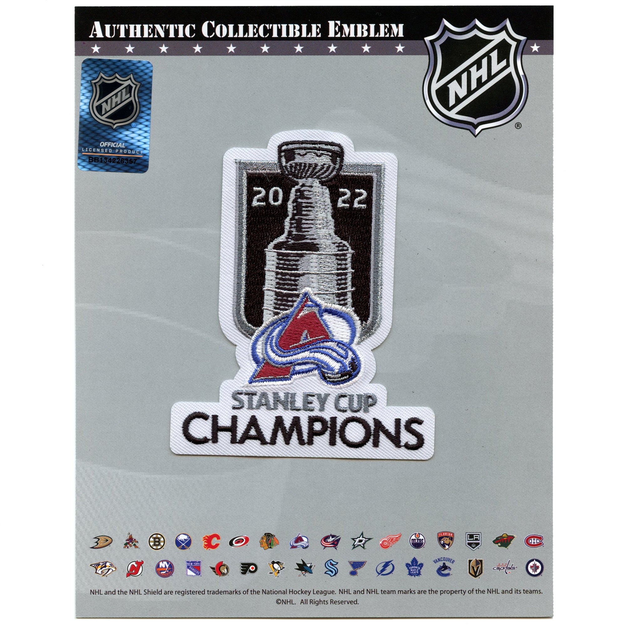 1996 Stanley Cup Finals Patch (Florida Panthers vs. Colorado Avalanche)