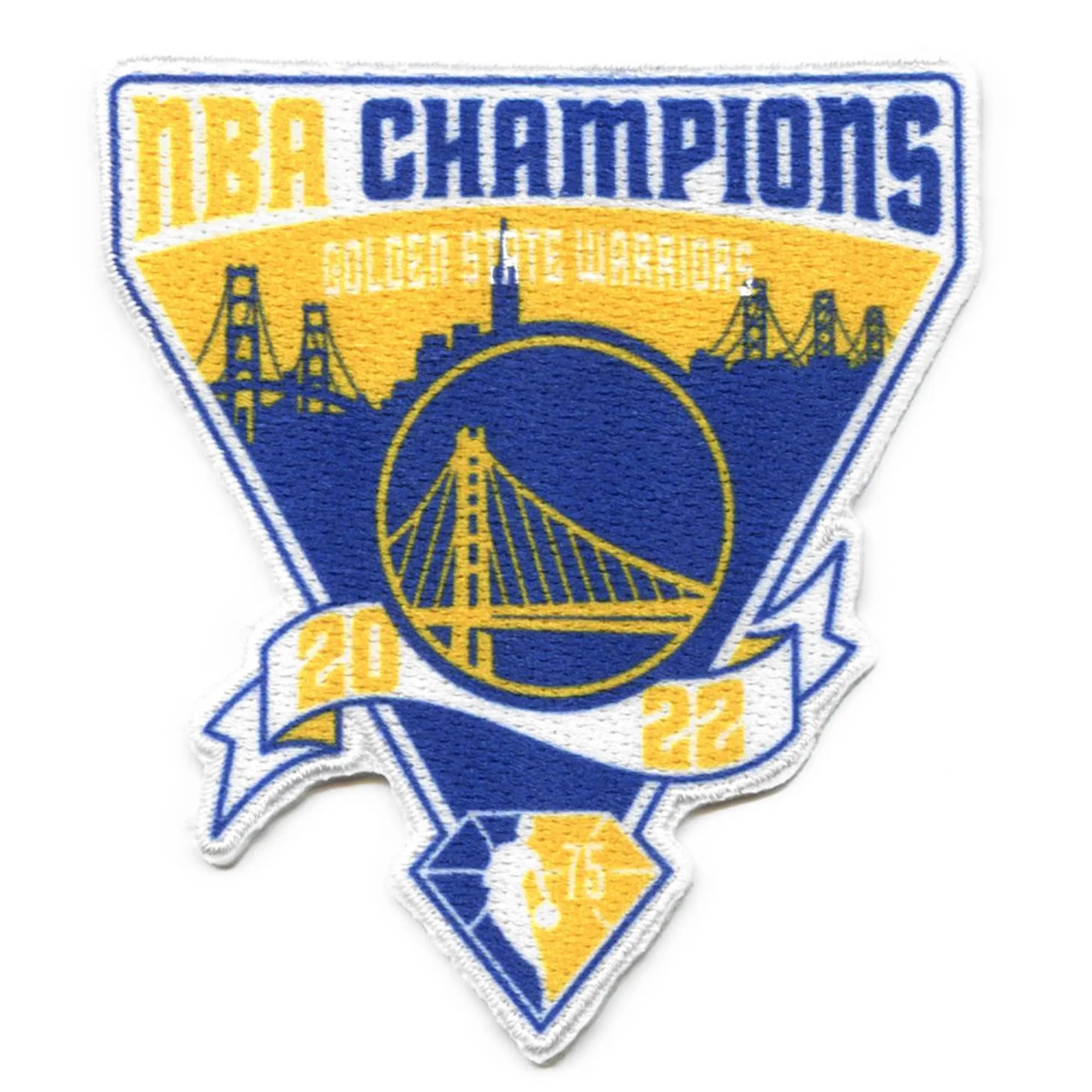 2022 NBA Finals Champions Golden State Warriors 75th Skyline Patch