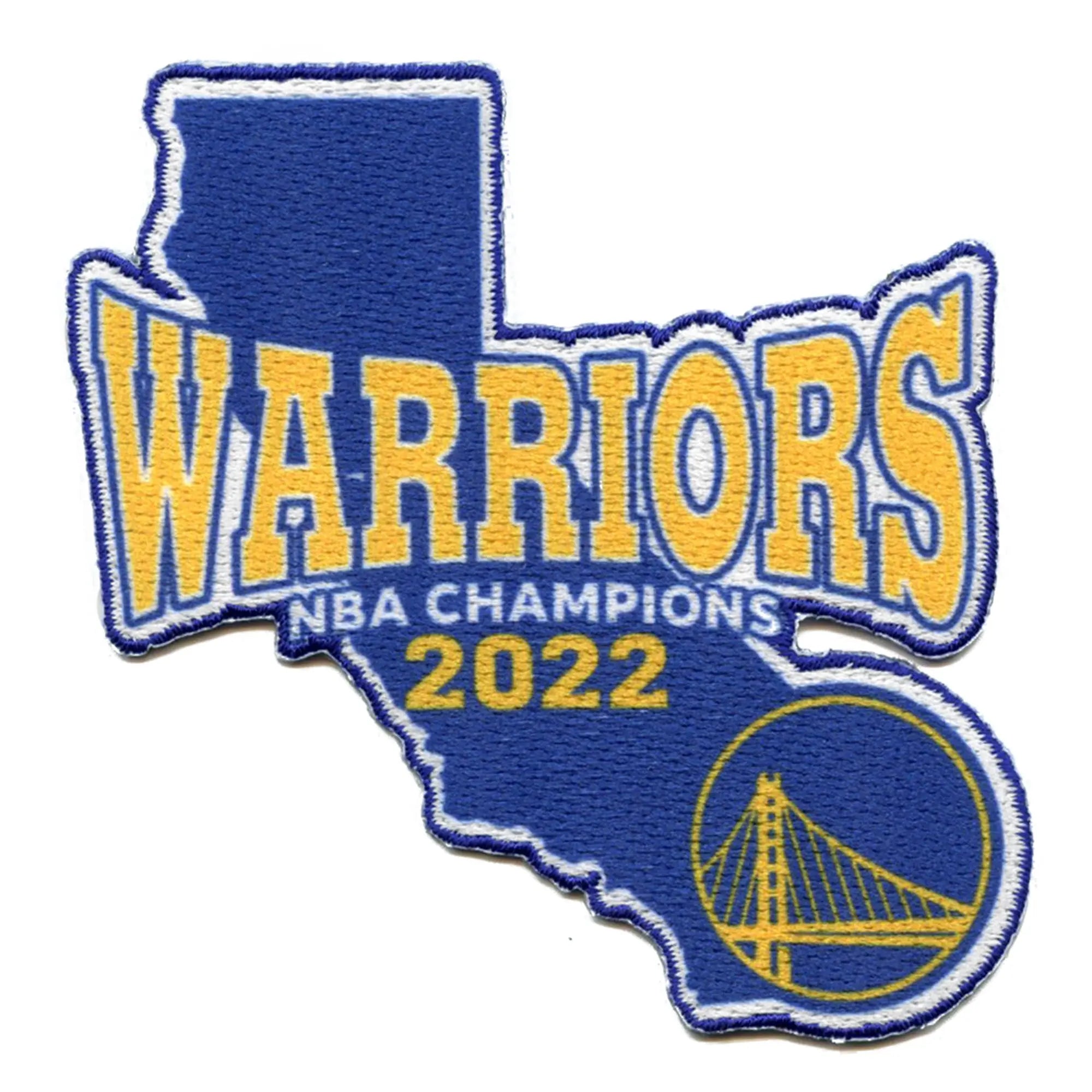 2022 NBA Finals Champions Golden State Warriors California State Patch