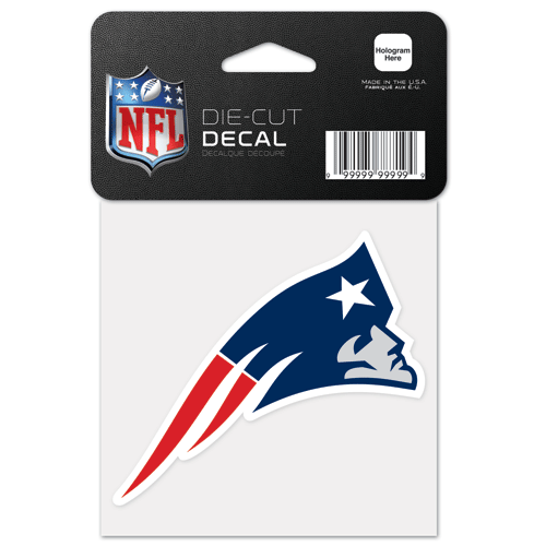 New England Patriots Primary Team Logo Die Cut Decal 4 X 4