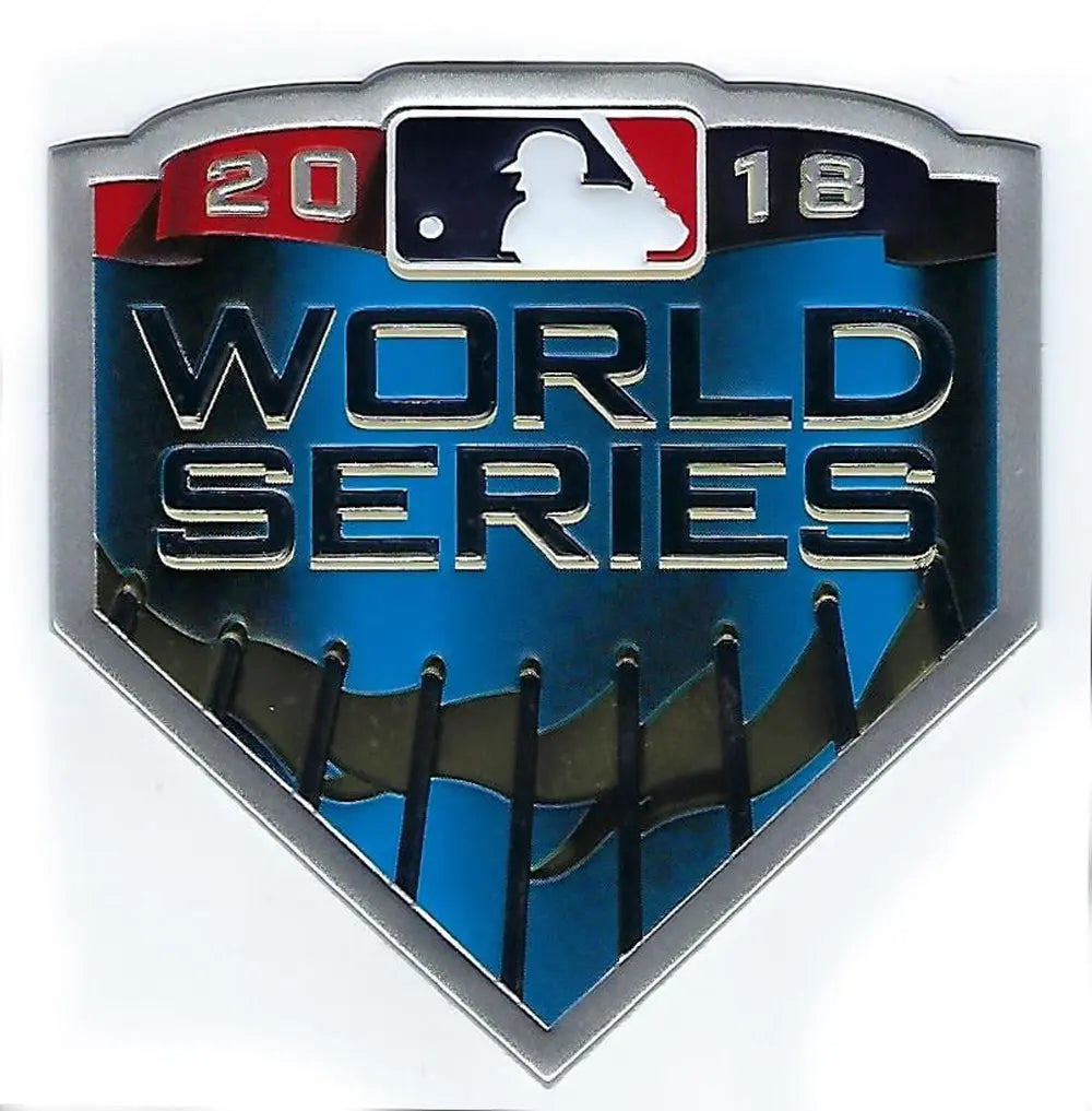 2018 MLB World Series Emboss Tech Jersey Patch Boston Red Sox Los Angeles Dodgers