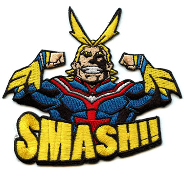 Anime My Hero Academia All Might Smash! Embroidered Patch 