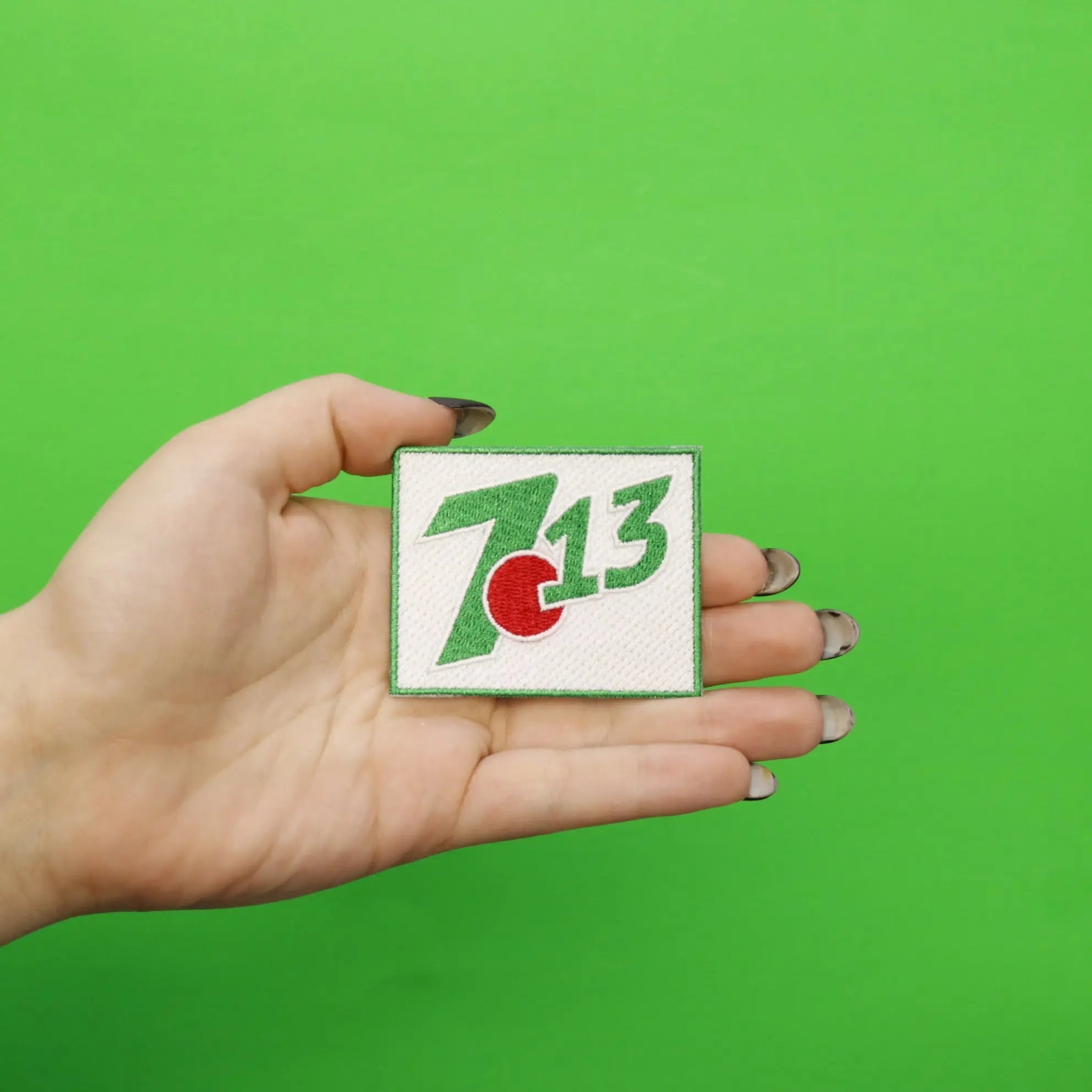 Houston 713 Green Emoji Iron On Patch