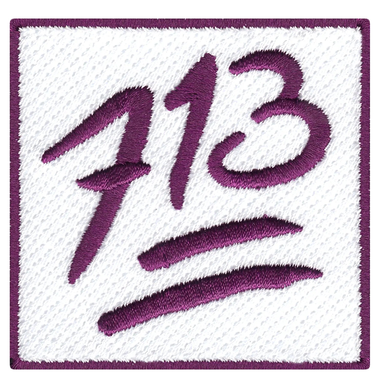 Houston 713 Purple Emoji Iron On Patch