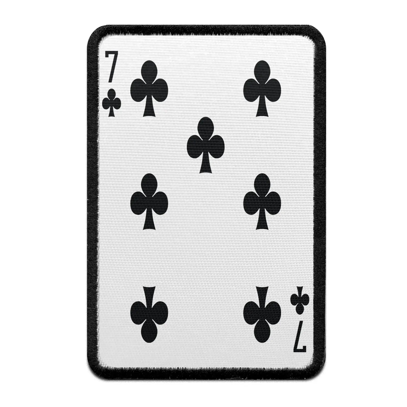 Seven Of Clubs Card FotoPatch Game Deck Embroidered Iron On