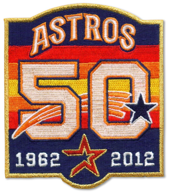 2012 Houston Astros 50th Anniversary Jersey Sleeve Patch – Patch