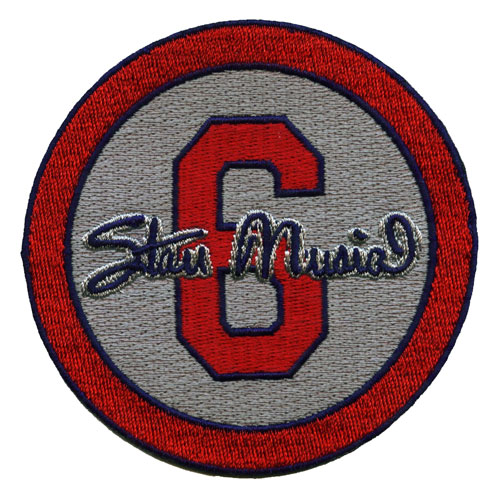 Stan 'The Man' Musial #6 St Louis Cardinals Memorial Gray Sleeve Patch (2013)