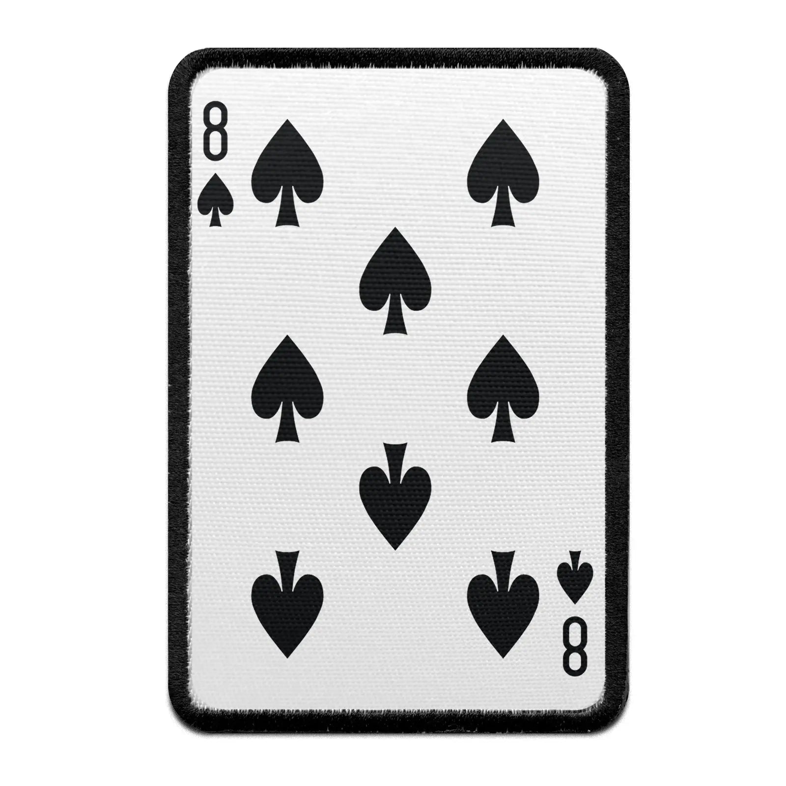 Eight Of Spades Card FotoPatch Game Deck Embroidered Iron On