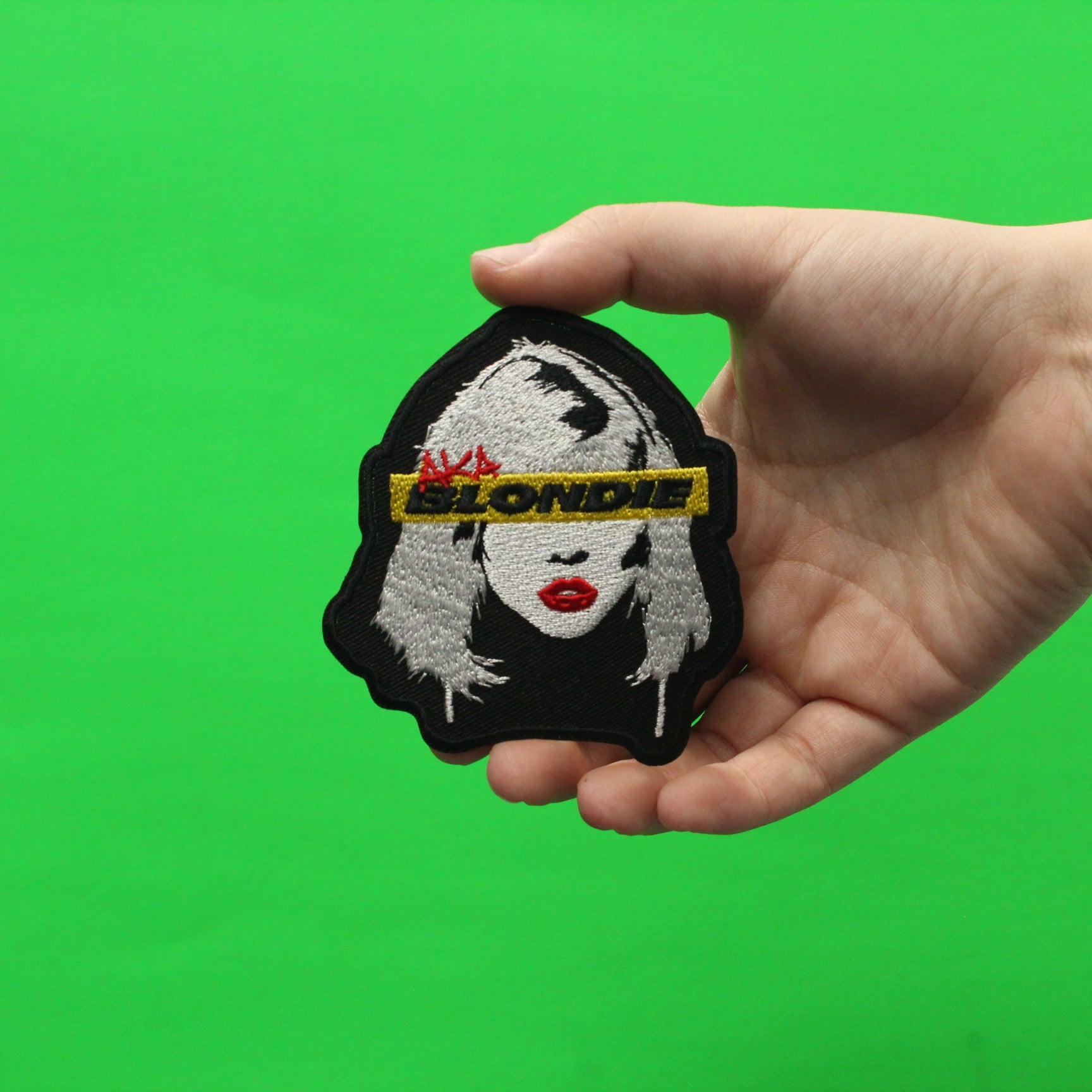 Blondie AKA Portrait Embroidered Iron On Patch