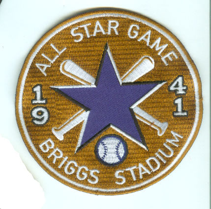 1941 MLB All Star Game Detroit Tigers Briggs Stadium Jersey Patch 